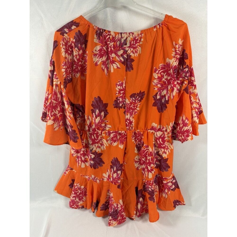 NWT Hello Molly Medium Sexy Orange Romper NEW - Picture 4 of 6